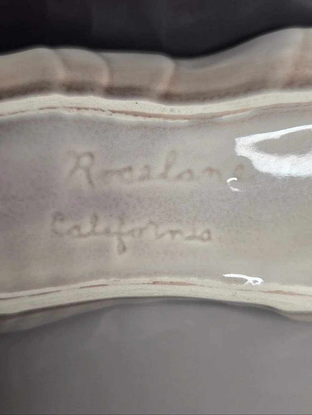 Roselane California Pasadena Porcelain Gray Tray